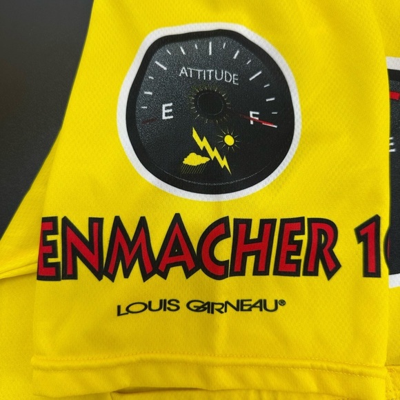 Louis Garneau Yellow 1/2 Zip Bicycle Cycling Top XXL - Picture 13 of 16